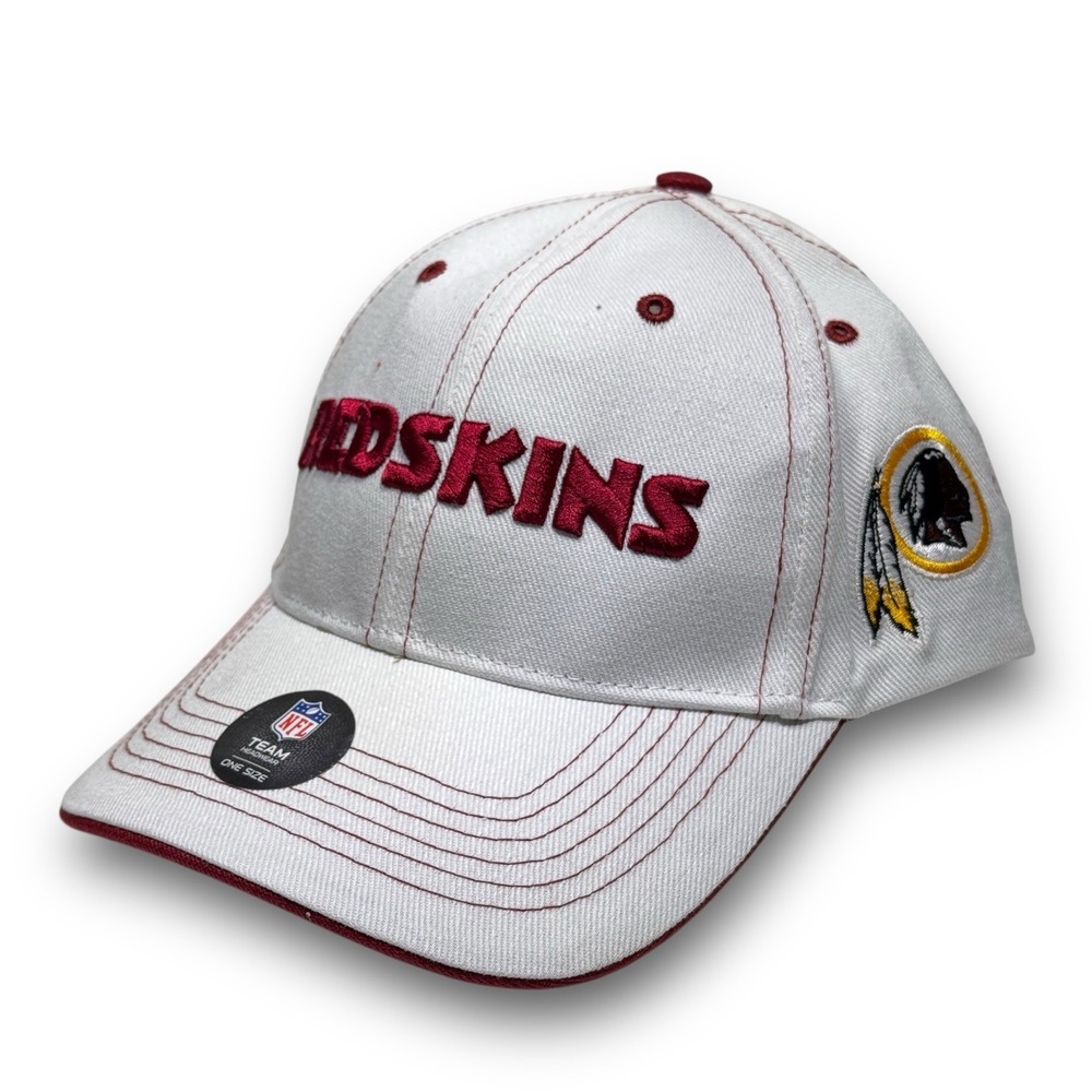 47 Brand Washington Redskins NFL Strapback Hat White Contrast Stitch NWT